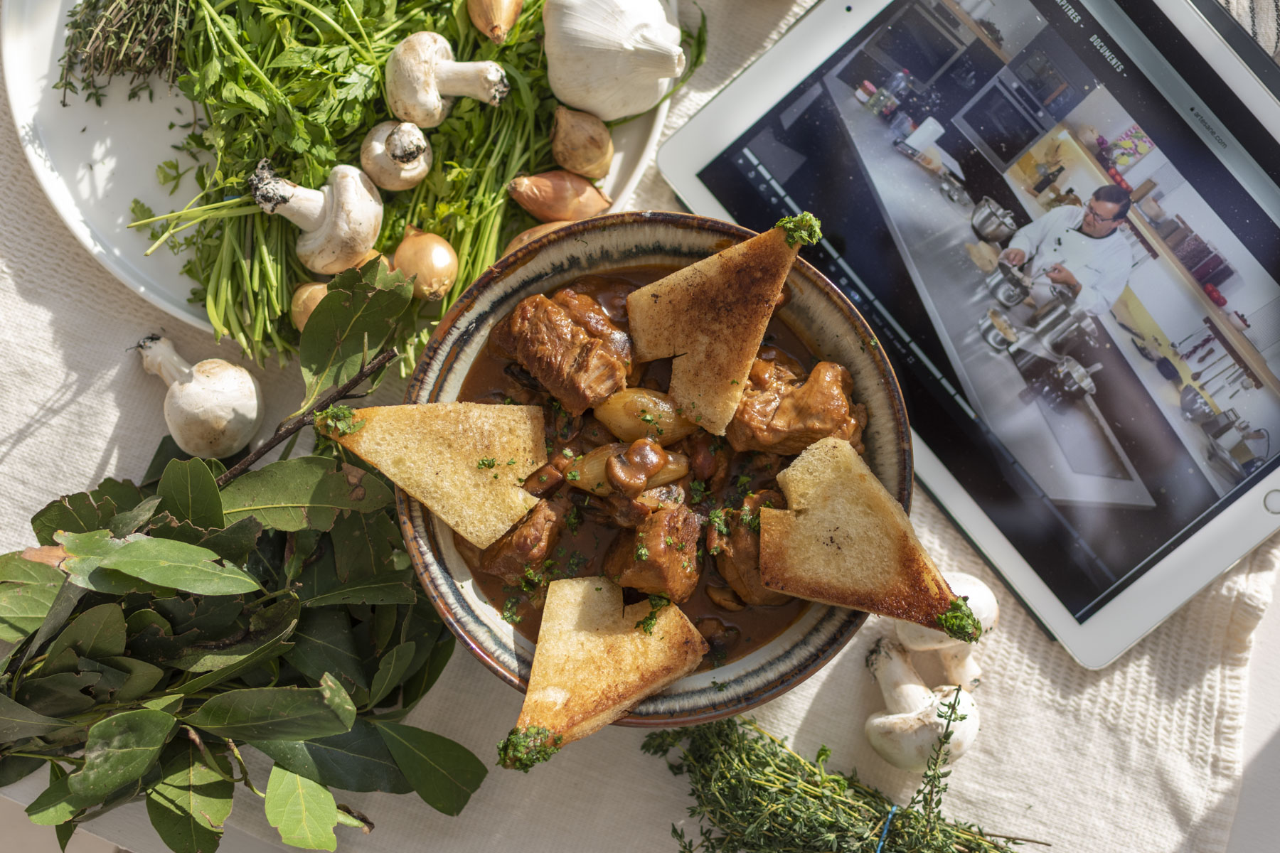 photo d'une préparation de la formation CAP cuisine avec Artesane