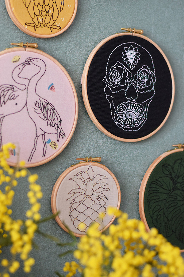 Hoop art, réaliser de jolies finitions pour son tambour brodé