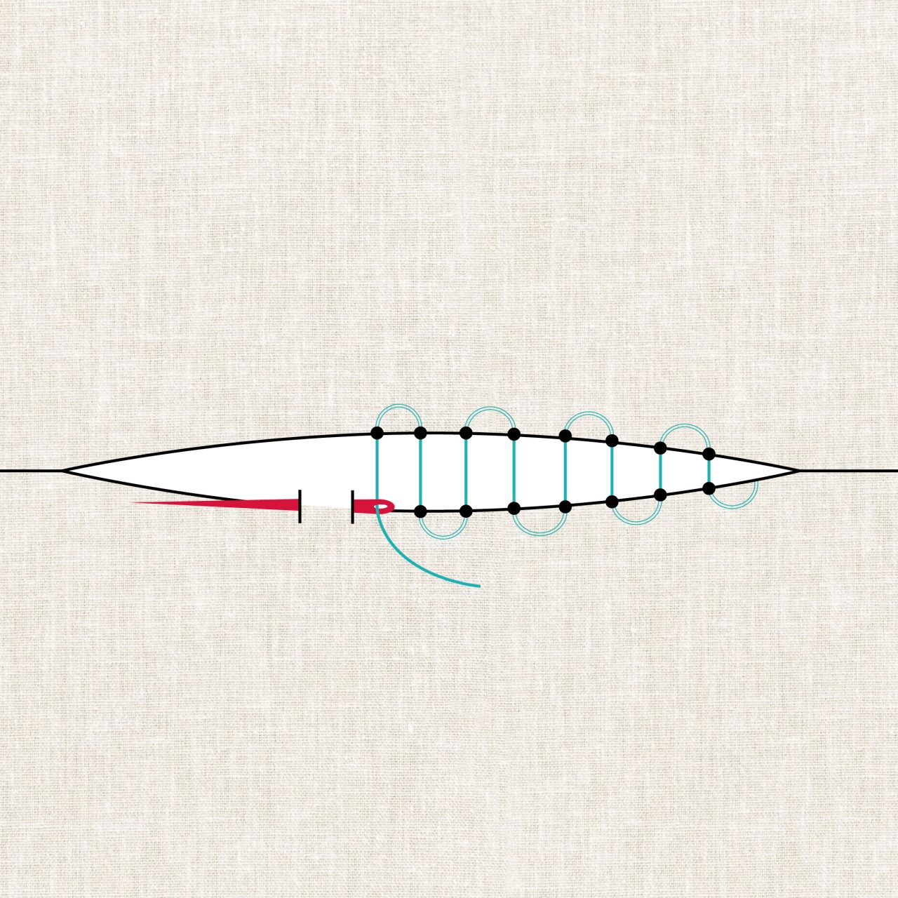Couture invisible à la main : tutoriel pas-à-pas pour fermer un coussin