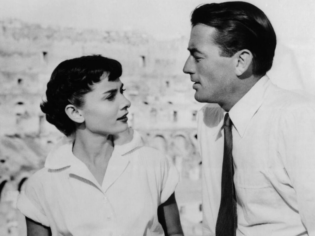 La chemise au cinéma, ici dans Vacances romaines