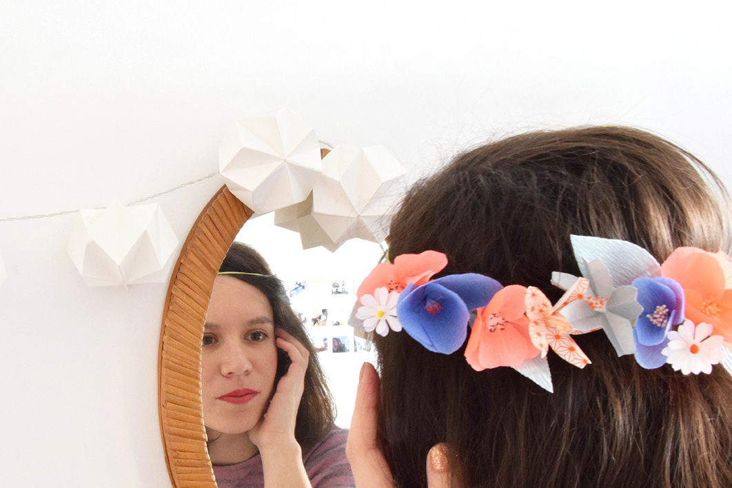 Atelier couronne de fleurs