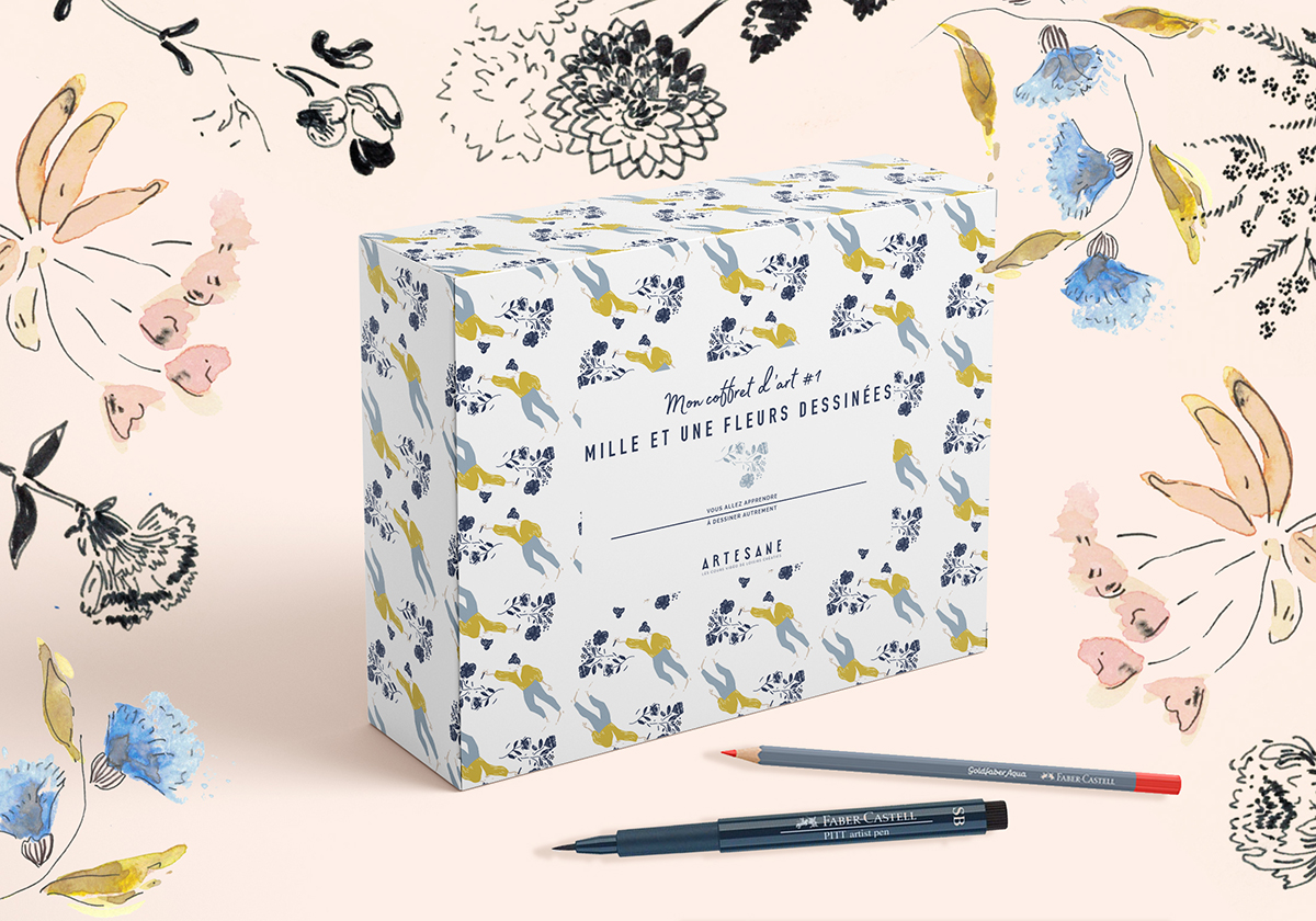 Notre coffret d’art #1 : mille et une fleurs dessinées